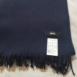 Hugo Boss Scarf Dark Navy Blue